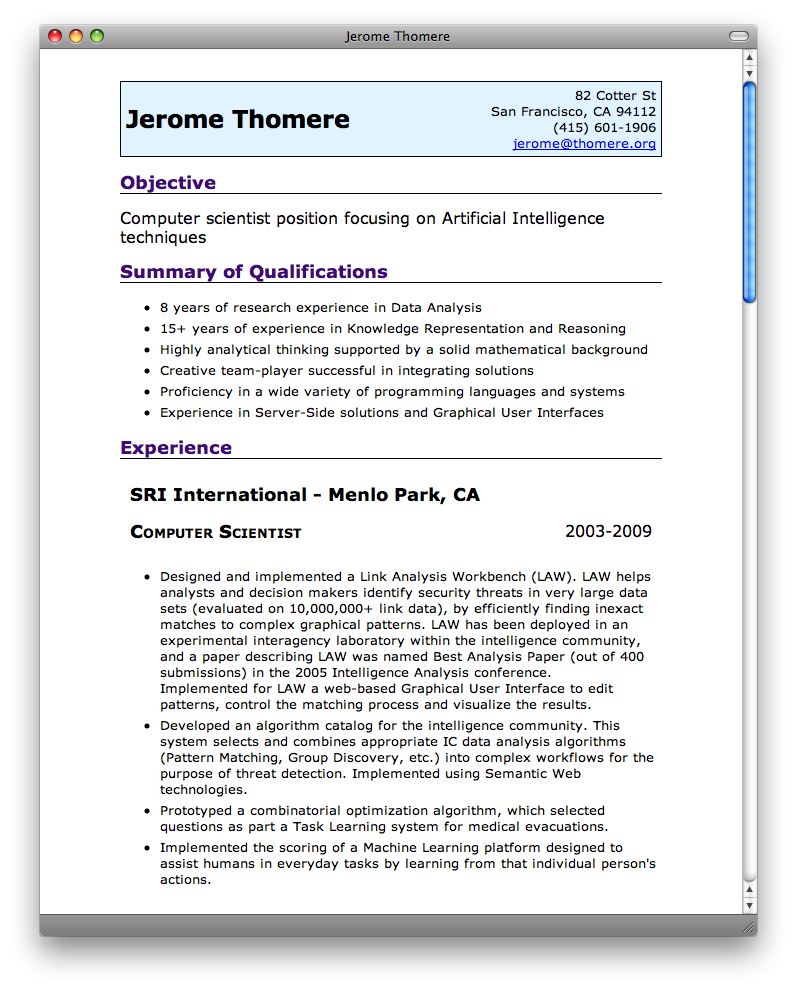 Resume